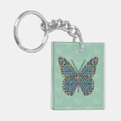 Marokkaanse zwarte acrylSleutelhanger Sleutelhanger (Voorkant Links)