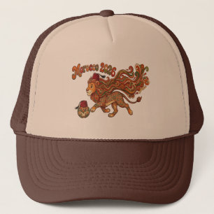 Marokko 2026 Atlas Leeuw Voetbal Mascotte Retro Ku Trucker Pet