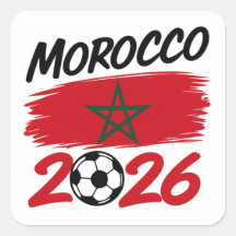 Marokko 2026 Voetbal Fan Voetbal Supporter Trots 