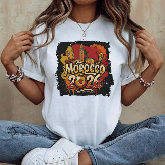 Marokko 2026 WK Fanartikelen T-shirt