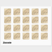 Marokko 2 vierkante sticker (Vel)