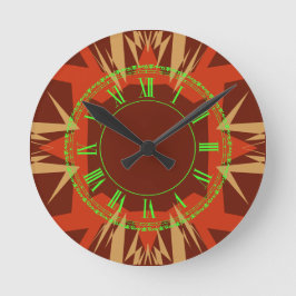 Marokko 3 kleuren ronde klok