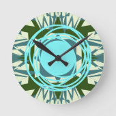 Marokko 3 kleuren ronde klok (Voorkant)