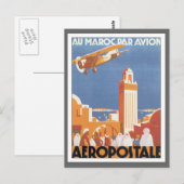  Marokko Aeropostale Mosque Briefkaart (Voorkant / Achterkant)