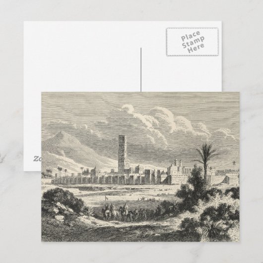 Marokko: Afrika, jaren 1860 Briefkaart (Voorkant / Achterkant)