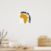 Marokko, Afrikaanse kaart Poster (Keuken)