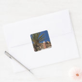 MAROKKO, Anti-Atlas, TAFRAOUTE Area: ADAI, Red Vierkante Sticker (Envelop)