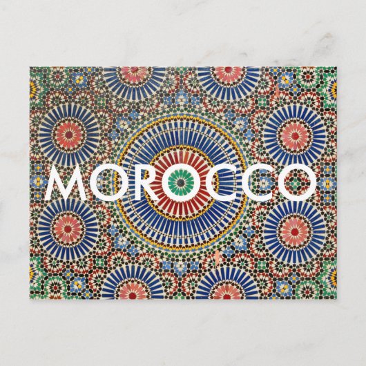 marokko - arabische mozaïekislam - religieus patro briefkaart (Voorkant)