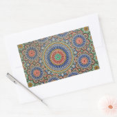 marokko - arabische mozaïekislam - religieus patro rechthoekige sticker (Envelop)