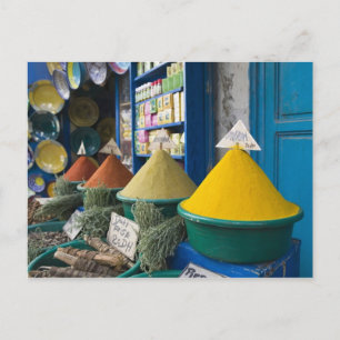 MAROKKO, Atlantische Kust, ESSAOUIRA: Specerijenma Briefkaart