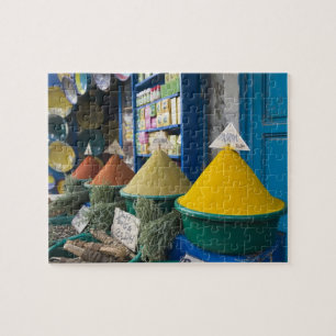 MAROKKO, Atlantische Kust, ESSAOUIRA: Specerijenma Legpuzzel