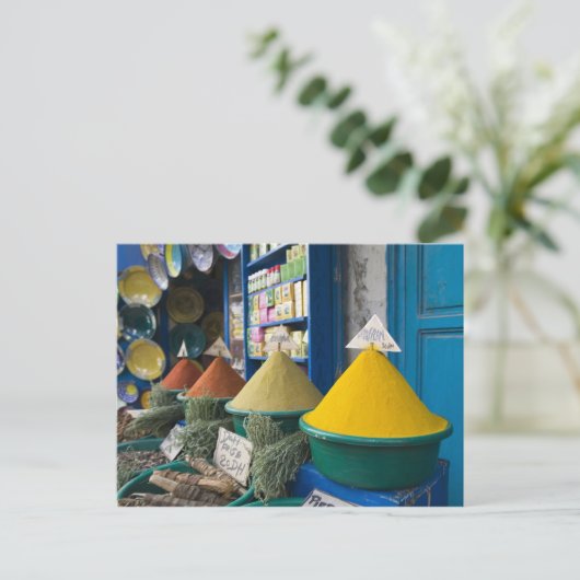 MAROKKO, Atlantische kust, ESSAOUIRA: Spijsmarkt Briefkaart (Staand voorkant)