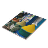 MAROKKO, Atlantische kust, ESSAOUIRA: Spijsmarkt Tegeltje (Zijkant)