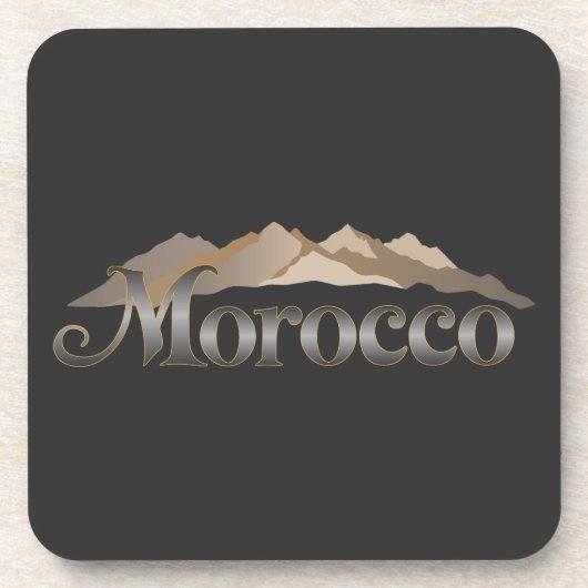 Marokko Atlasgebergte Bier Onderzetter (Voorkant)