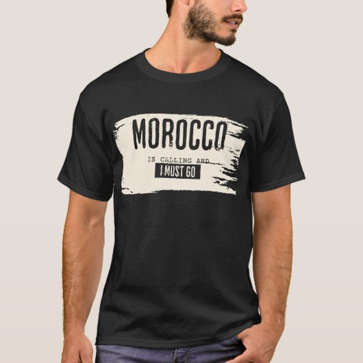 Marokko belt en ik moet naar het hemd. t-shirt (Voorkant)