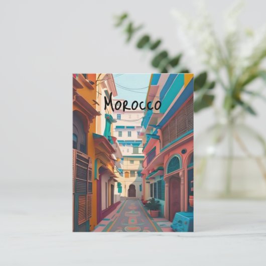 Marokko Briefkaart (Staand voorkant)