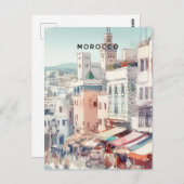 Marokko Briefkaart (Voorkant / Achterkant)