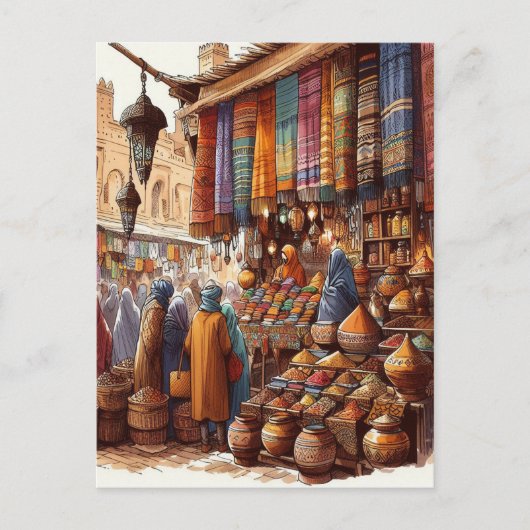 Marokko Briefkaart (Voorkant)