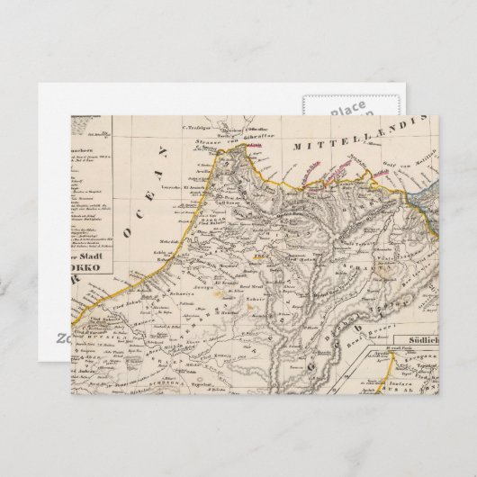 Marokko Briefkaart (Voorkant / Achterkant)