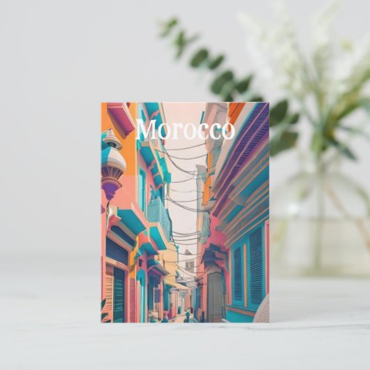 Marokko Briefkaart (Staand voorkant)