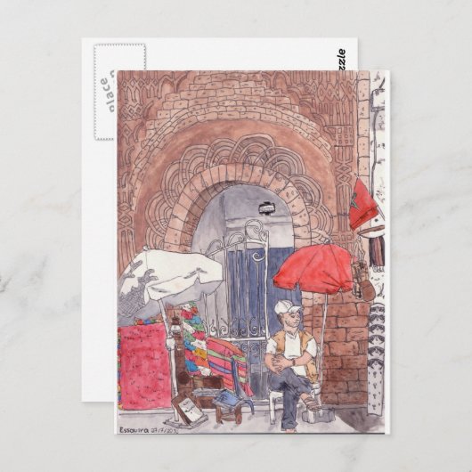 Marokko Briefkaart (Voorkant / Achterkant)