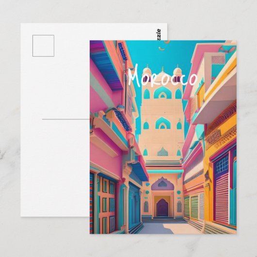 Marokko Briefkaart (Voorkant / Achterkant)