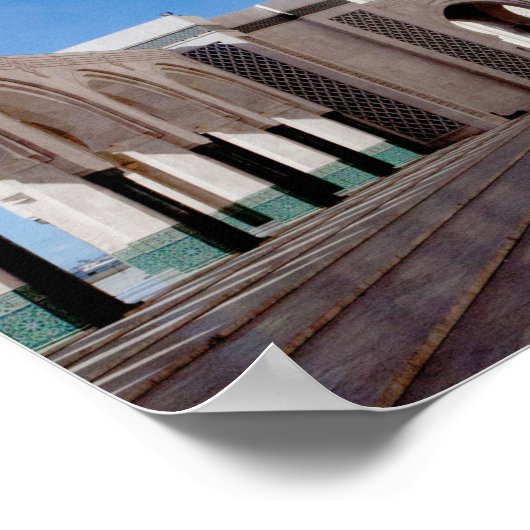 Marokko | Casablanca | Marokkaans voedsel | Straat Poster (Hoek)