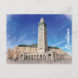 Marokko Casablanca Moskee Hassan 2 Islamitische Briefkaart