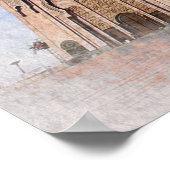 Marokko Casablanca Moskee Hassan 2 Islamitische Poster (Hoek)