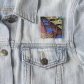 MAROKKO, Casablanca: Oude Medina, Vierkante Button 5,1 Cm (In situ)