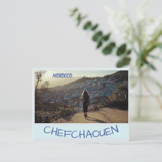 marokko chefchaouen briefkaart (Staand voorkant)