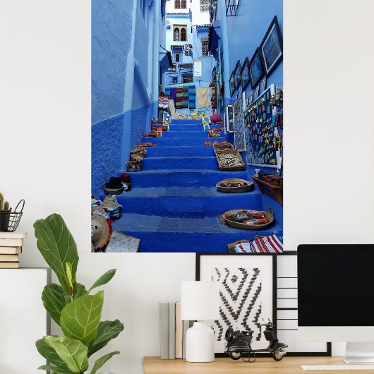 Marokko Chefchaouen Wall decor , Poster , afdrukke (Thuiskantoor)
