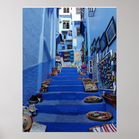 Marokko Chefchaouen Wall decor , Poster , afdrukke (Voorkant)