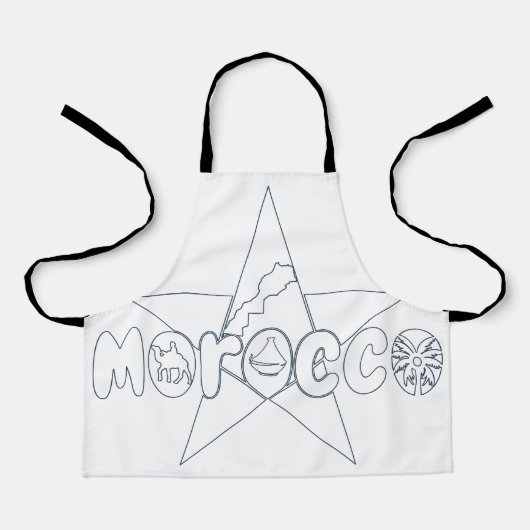 Marokko - De ster van cultuur en verandering Schort (Voorkant)