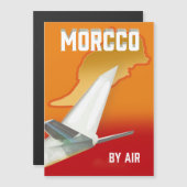 Marokko door middel van luchtmetaal magnetische uitnodiging (Voorkant / Achterkant)