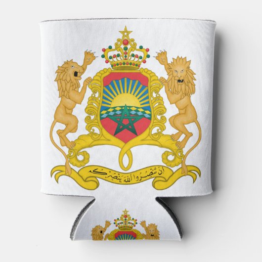 marokko embleem blikjeskoeler (Voorkant)