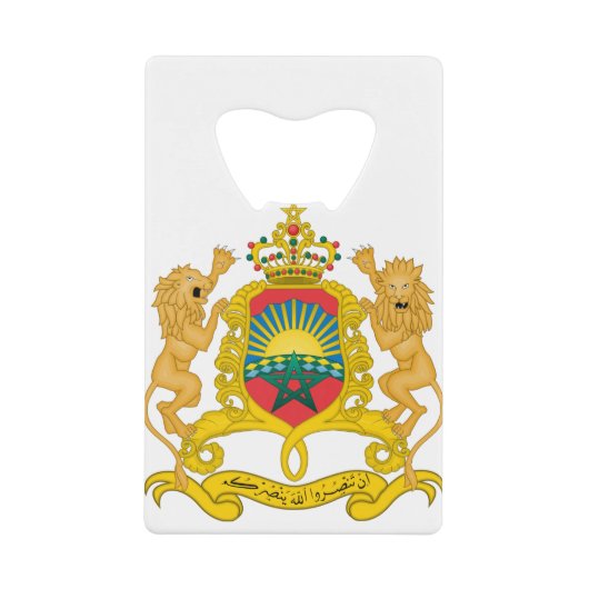 marokko embleem creditkaart flessenopener (Voorkant)