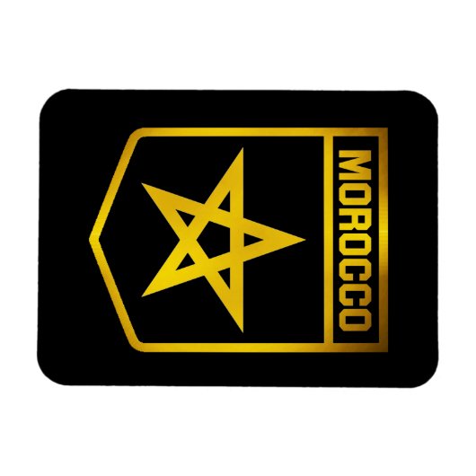 Marokko Emblem Magneet (Horizontaal)