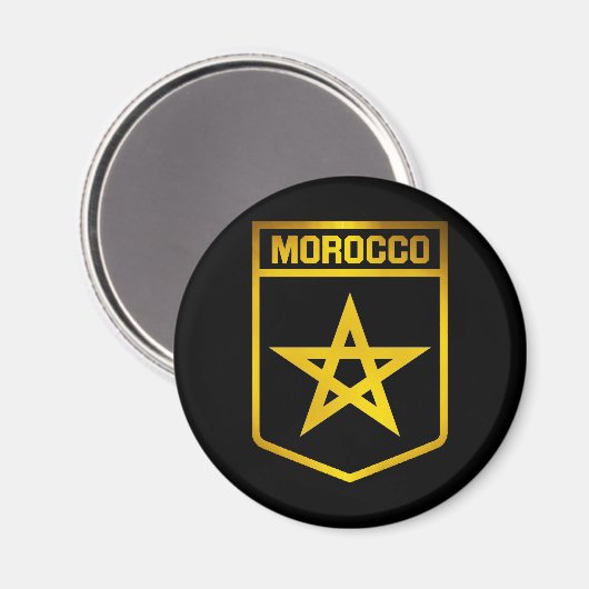 Marokko Emblem Magneet (Voorkant / Achterkant)