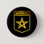 Marokko Emblem Ronde Button 5,7 Cm (Voorkant)