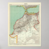 Marokko en Algerije Poster (Voorkant)