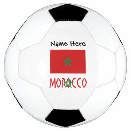 Marokko en Marokkaanse vlag met je naam Voetbal Ba