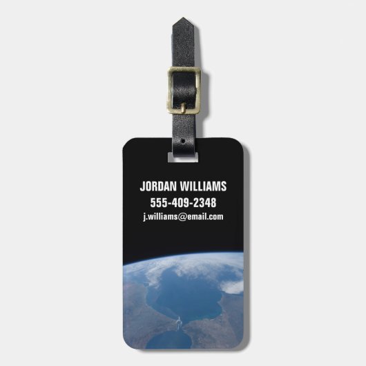 Marokko en Spanje. Bagagelabel (Voorkant verticaal)