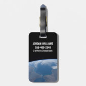 Marokko en Spanje. Bagagelabel (Achterkant verticaal)