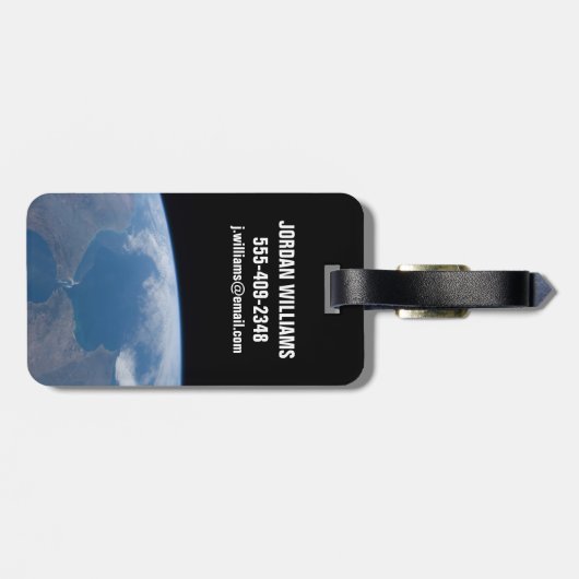 Marokko en Spanje. Bagagelabel (Achterkant horizontaal)