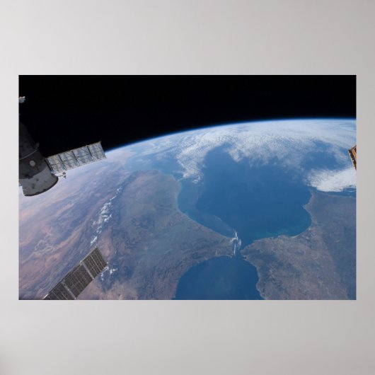 Marokko en Spanje. Poster (Voorkant)