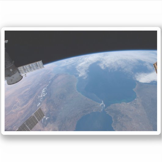 Marokko en Spanje. Sticker (Voorkant)