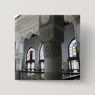 MAROKKO, Fes: Fes El, Bali (Oude Fes), Riad Fes Vierkante Button 5,1 Cm