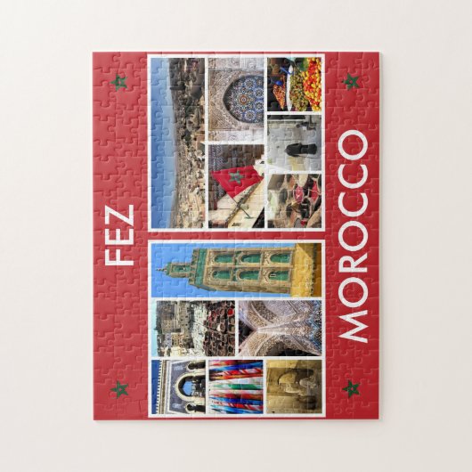 marokko fez scènes legpuzzel (Verticaal)