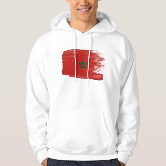 Marokko Flag Hoodie (Voorkant)